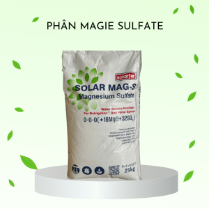 {CHÍNH HÃNG}Phân Bón Solar Mag-S 0-0-0(+16Mg0+32SSO3) Bao 25kg, Khắc Phục Vàng Lá, Kích Thích Sinh Trưởng