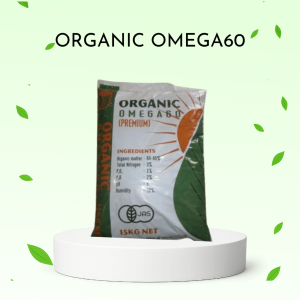 Phân bón hữu cơ Oganic Omega60 nhập từ Nhật - bao 15kg